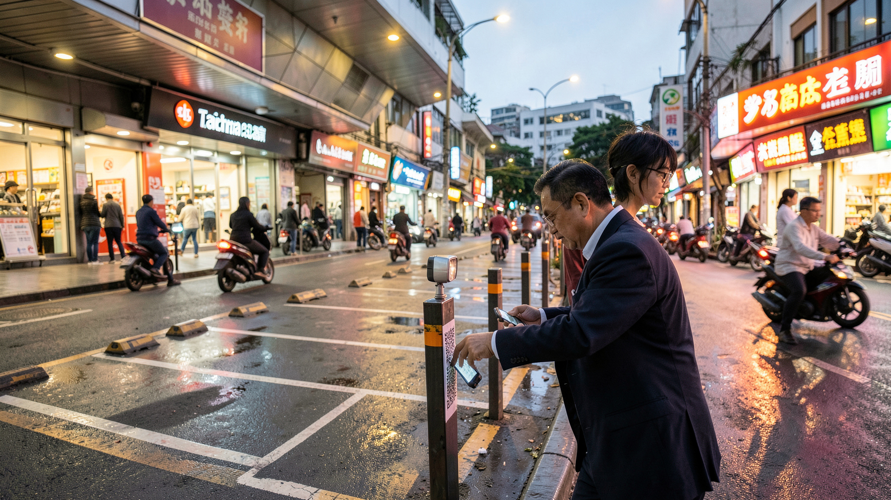 台中市がスマート路上駐車を634台分拡大 地下鉄沿線と商業地区で変わる駐車の常識のニュース解説イメージ